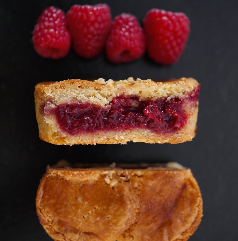 gâteau basque framboise