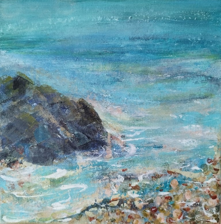 Ebbs and Flows, 30 x 30 cm, acrylic on canvas, £65
