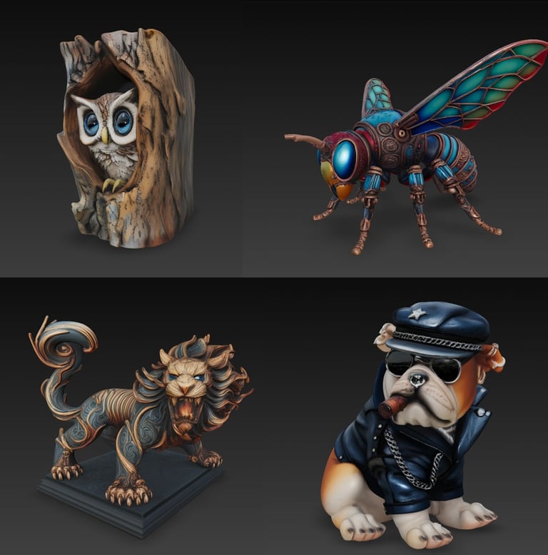 Coleccion y Catalogo de Modelos 3d de animales listos para descargar e imprimir 