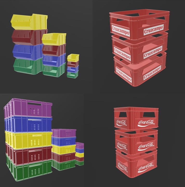 Catalogo y Coleccion de Cajas y Envases para descargar e imprimir 3d STL