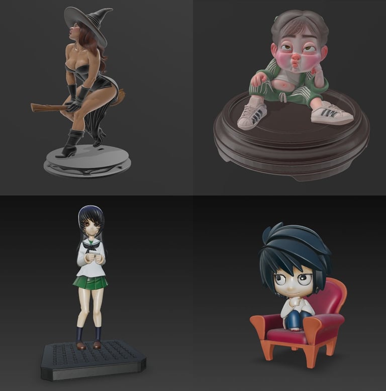 Coleccion y Catalogo de Anime Modelos 3D
