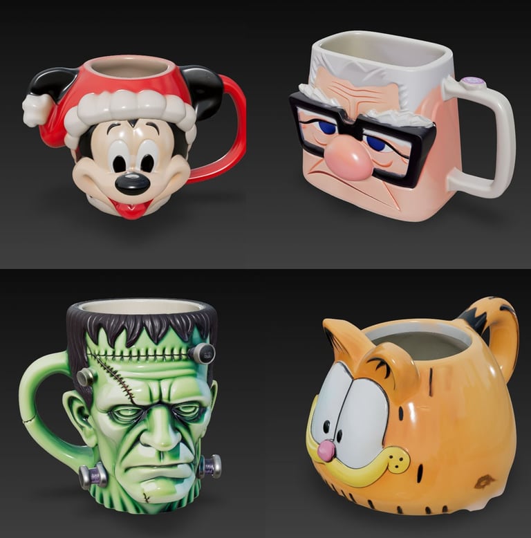 Coleccion y Catalogo de Tazas Coleccionables 3d STL listas para descargar e imprimir