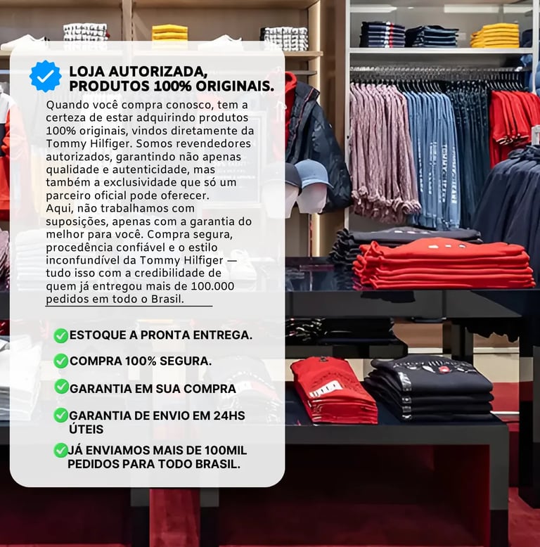 Camisa Tommy Hilfiger Masculina Básica