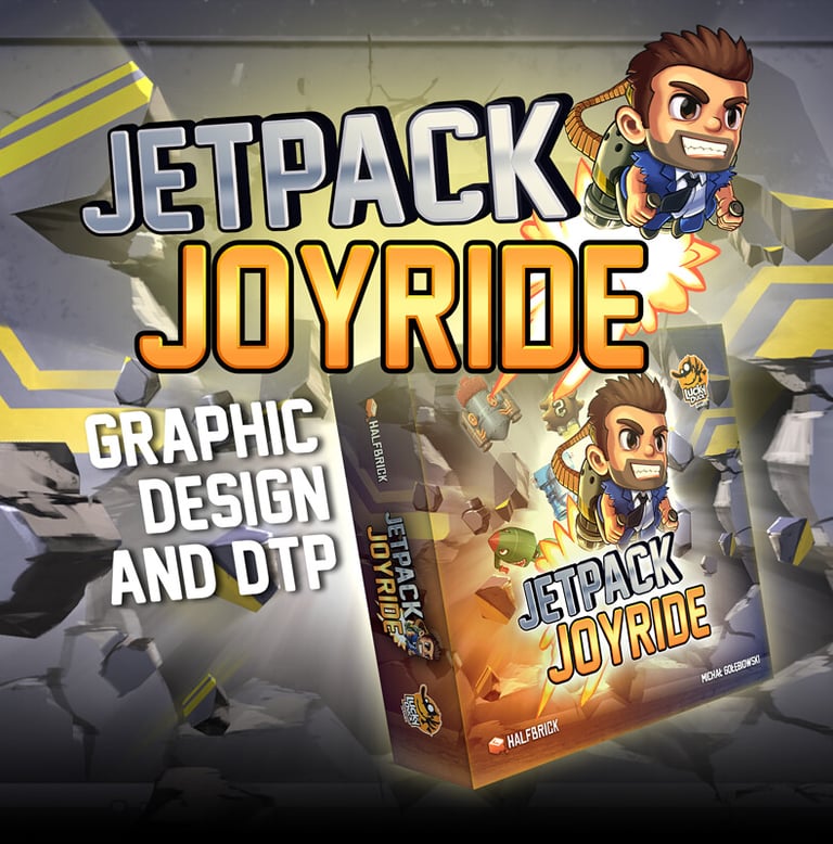 Graphic Design & DTP for board game Jetpack Joyride