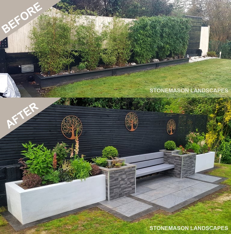 Before & After Garden Makeover Photos Romford - Hornchurch - Brentwood - Upminster