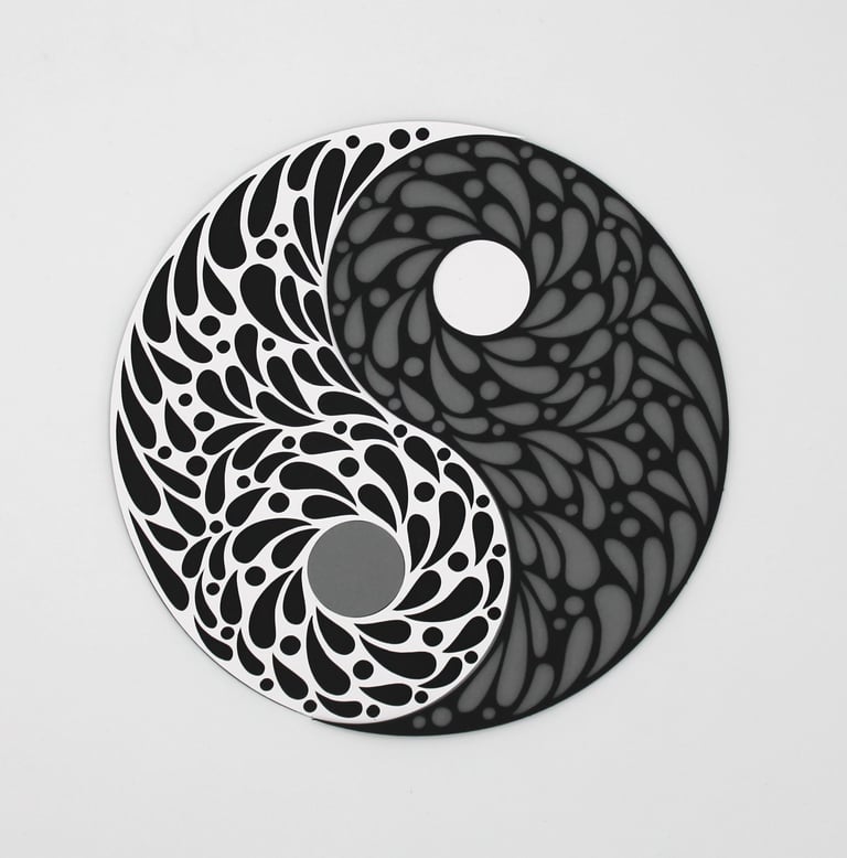 Yin Yang 3 couleurs