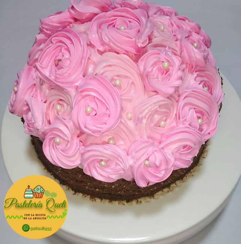 torta bouquet rosas día madre pasteleria queti lima