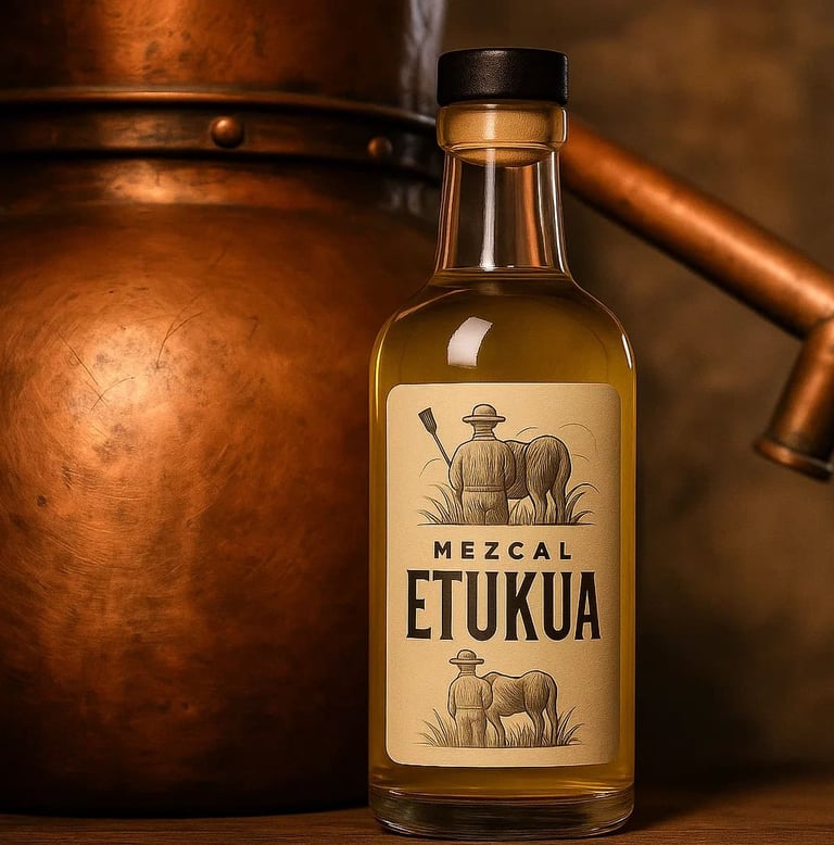 Diferencias visuales entre alambique de cobre y barro para destilación de mezcal