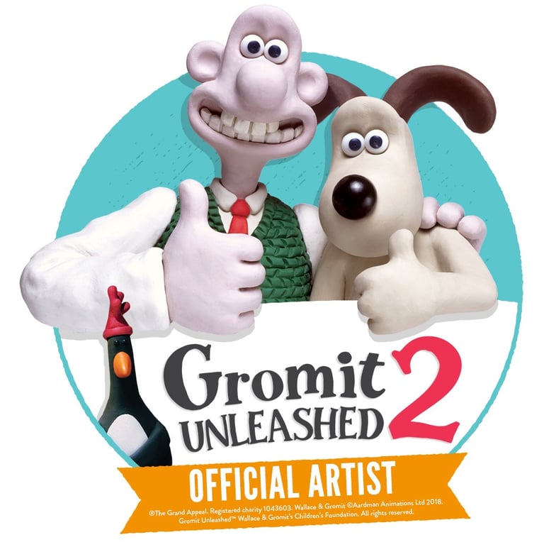 Gromit Unleashed Official artist badge