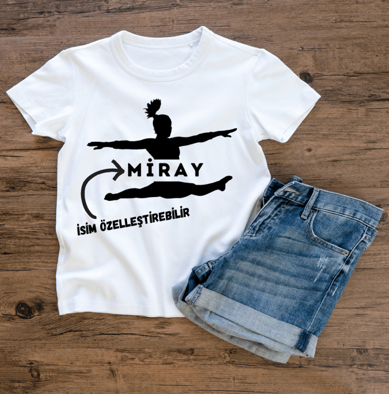 Cimnastik tişörtü - Özelleştirebilir - Cimnastik tutku