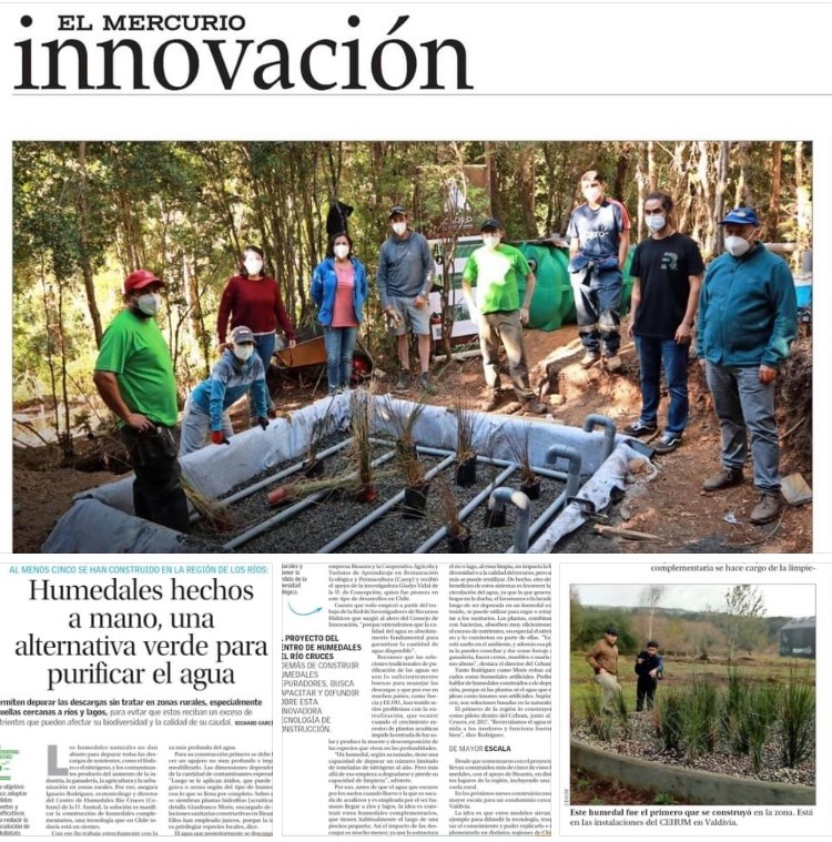 EcoRumbo en la prensa destacando soluciones sustentables y educación ambiental en Chiloé