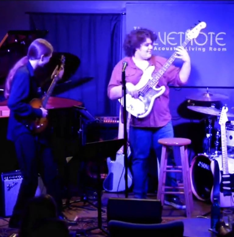 Founding members Moore and Jernigan performing at the Velvet Note in Atlanta Georgia