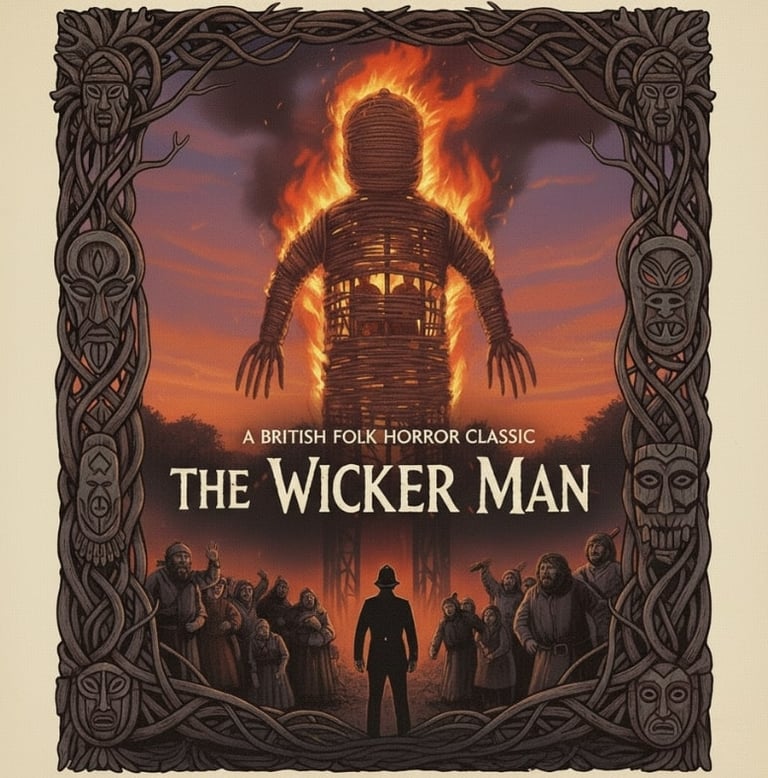 a poster for the film the wickerman