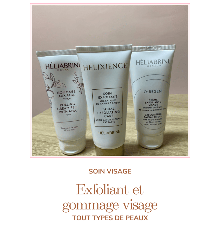 soin visage (exfoliant AHA, gommage) de chez Christelle Masso SPA et beauty