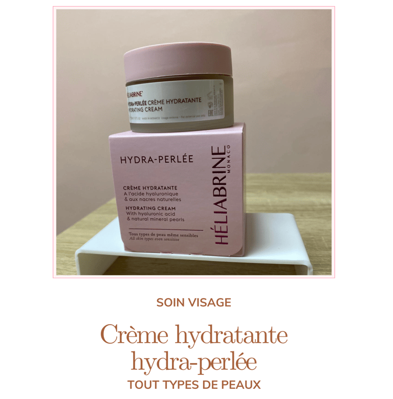 soin visage (crème hydratante hydra perlée) de chez Christelle Masso SPA et beauty