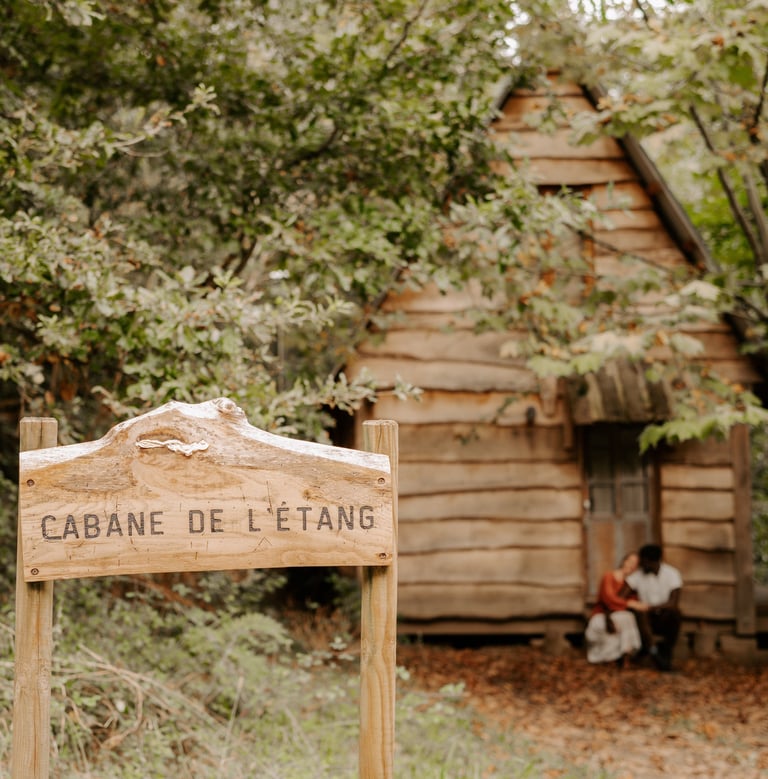 a sign that says cayene de l'esting