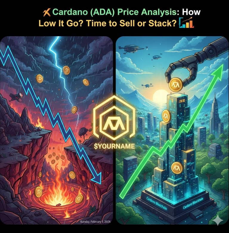 Cardano Ada Coin How Low Will It Go? Time to Sell or Stack?