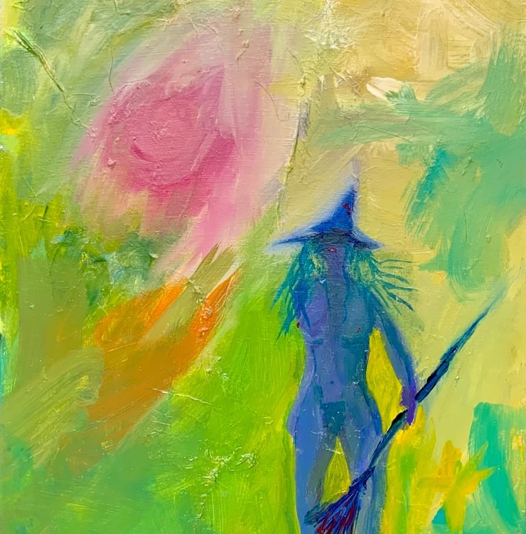 Witch acrylic paint myth circe