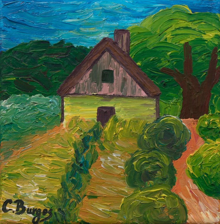 Cuadro Casa en el Campo