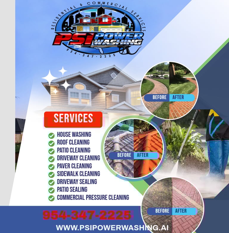 RESIDENTIAL PRESSURE CLEANING SERVICES FORT LAUDERDALE