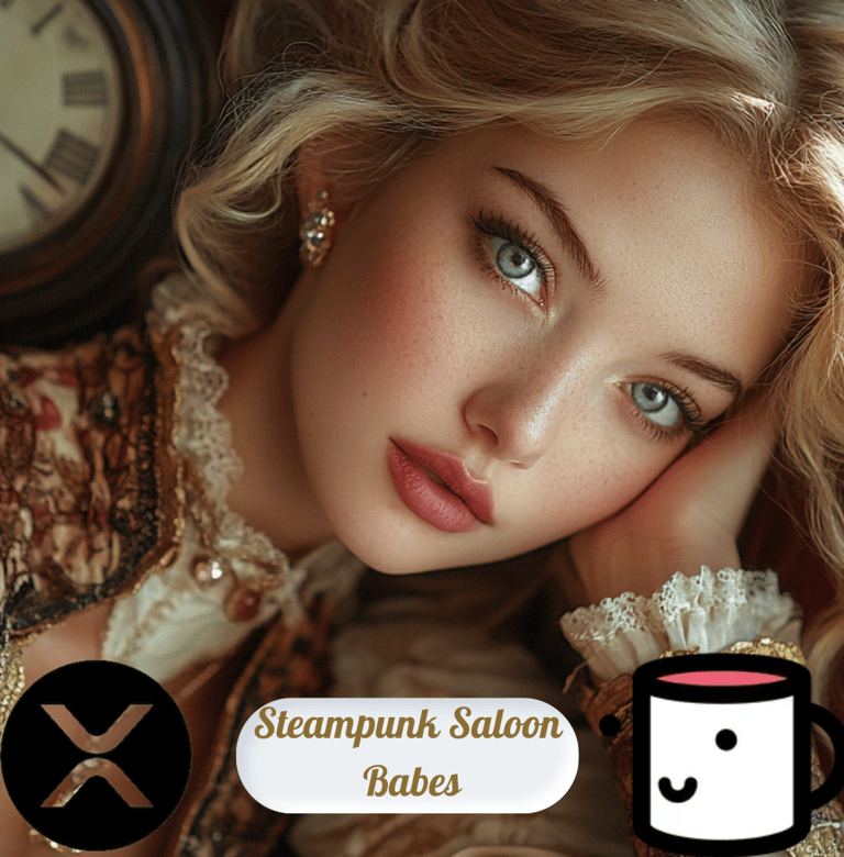 This captivating NFT series features stunning AI-generated women adorned in steampunk-inspired attir