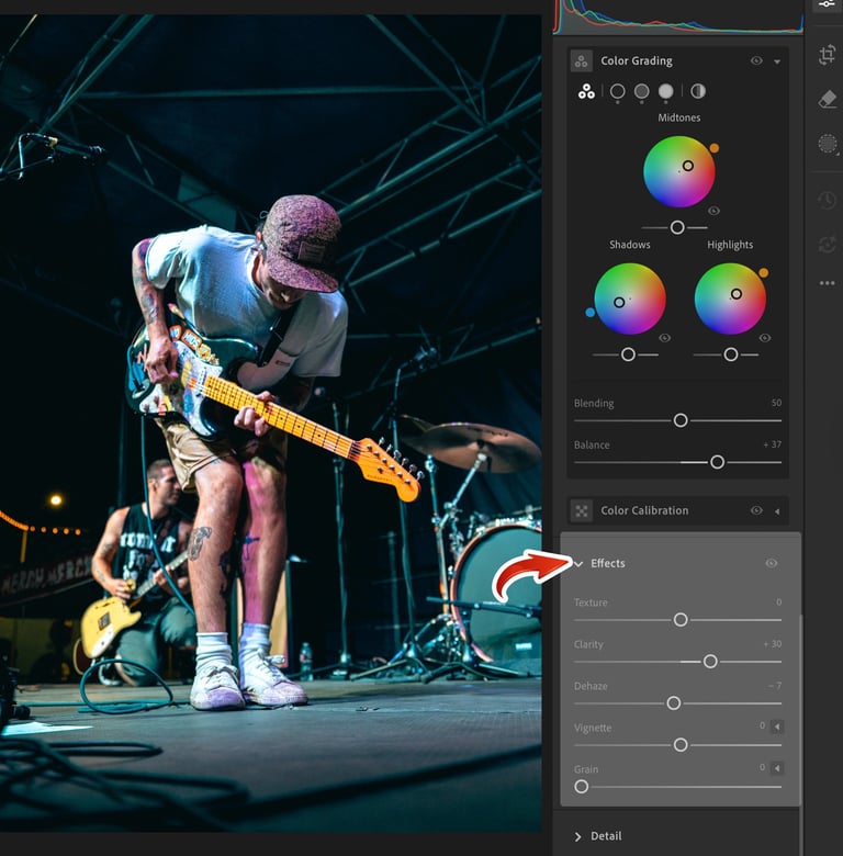 Adding Effects in Lightroom