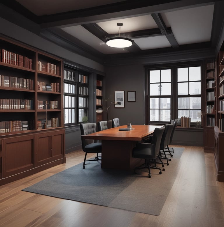 A sleek, dark-themed workspace with a modern computer setup showcasing design work.