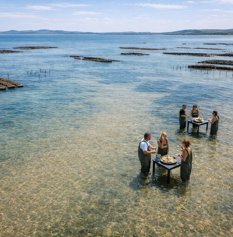vue drone secret de la marée