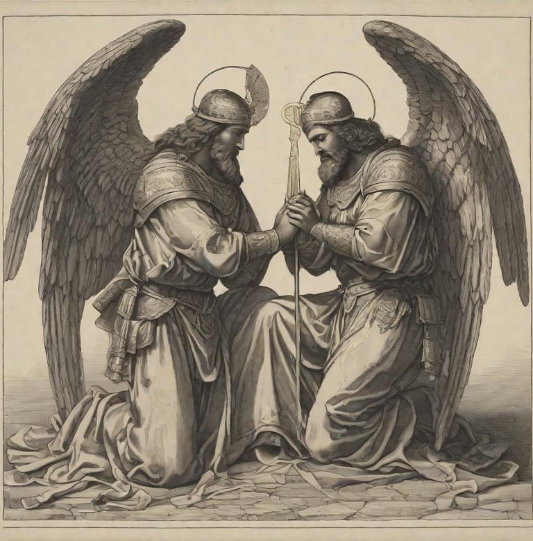 Guardian Angels Psalm 23 goodness and mercy following all days