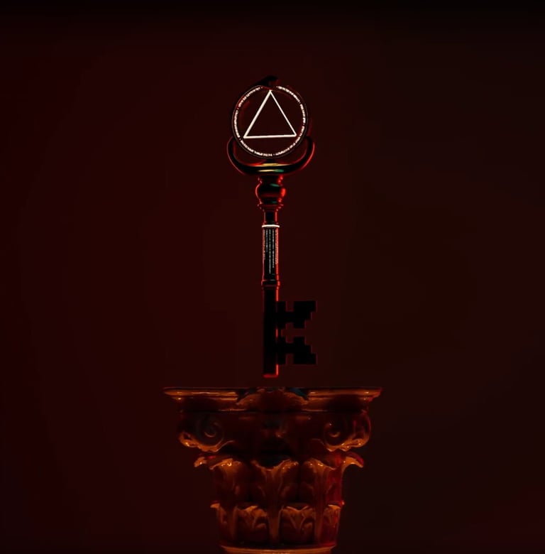 a keychaik with a keychaik and a keychaik