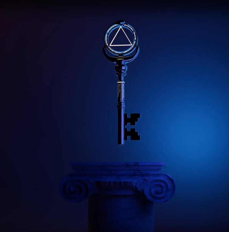 a keychaik with a keychaik and a keychaik