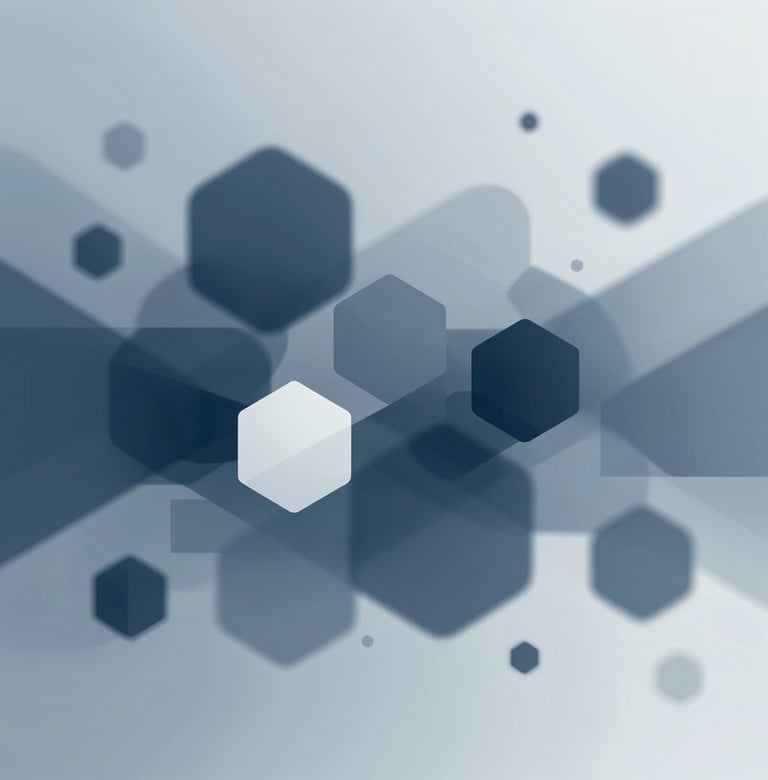 Abstract geometric shapes representing digital connectivity, using shades of #415A77 and #778DA9. Modern, clean, and futuristic style.