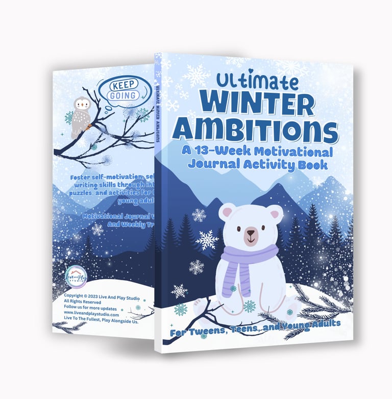 13-Weeks Winter Journal Book For Kids, Teens, & Young Adults