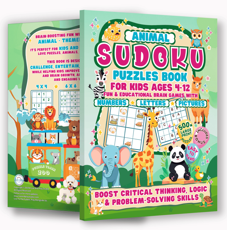 Sudoku Puzzle Book For Kids and Adults