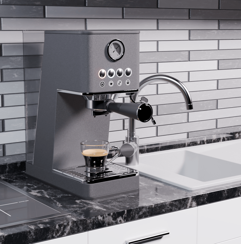 Espresso Machine in the kitchen