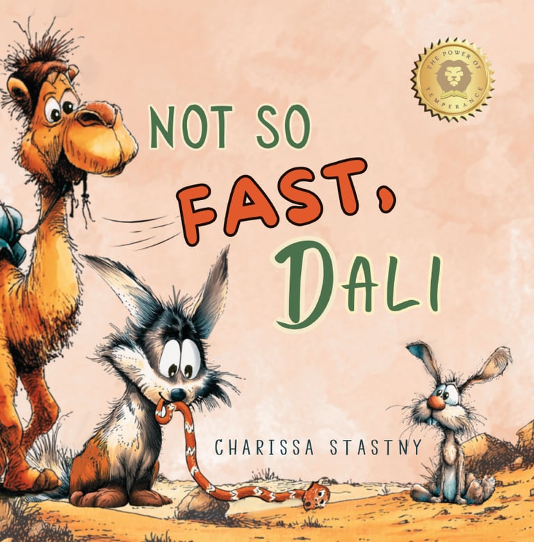 book cover - Not So Fast, Dali by Charissa Stastny