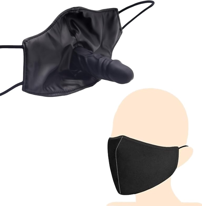 dildo inside a mask