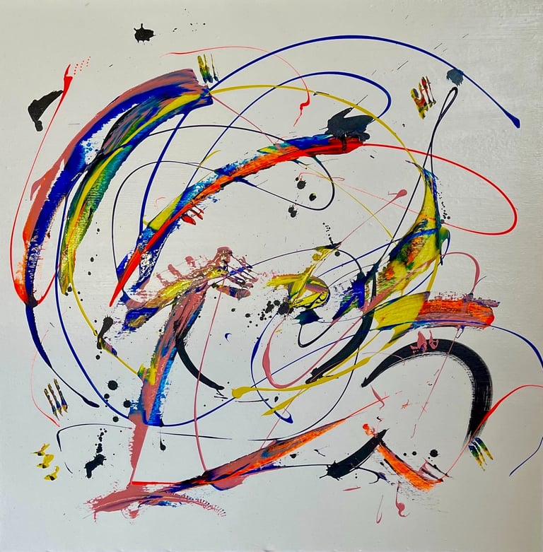 Guérison : oeuvre d'art Tiwan art abstrait artiste contemporain