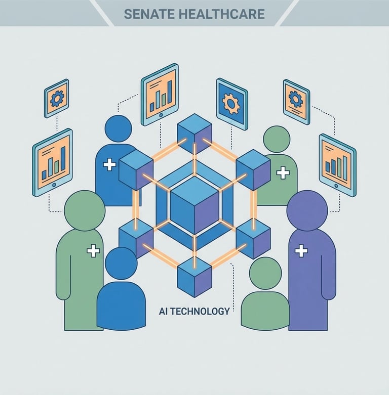 Technology infrastructure diagram: Visual representation of integrated AI systems in home health ope