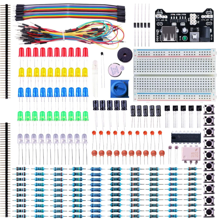 Image of an electronic kit bundle for hobbyists