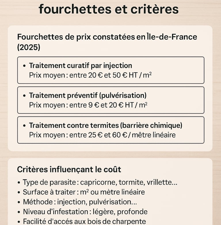 Tarif moyen traitement 