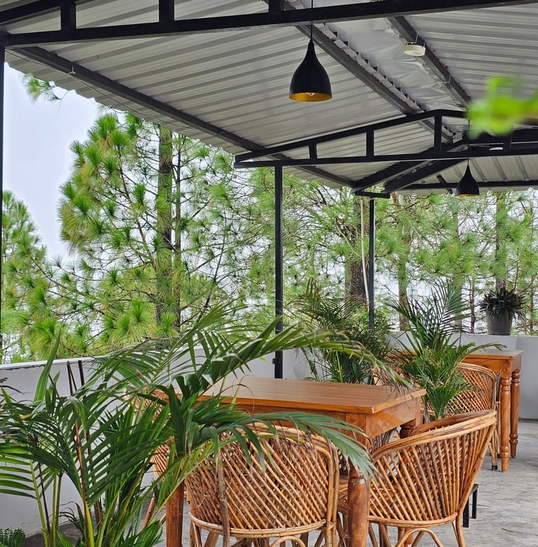 Rooftop Cafe in Pauri