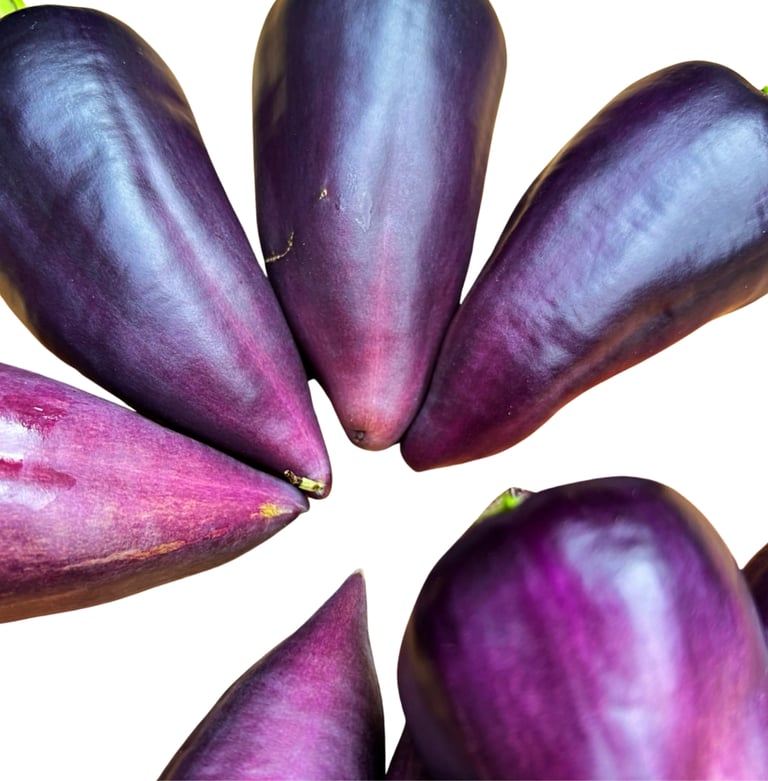 VIOLET SPARKLE SWEET PEPPER | Crisp texture and sweet, mild flavour.