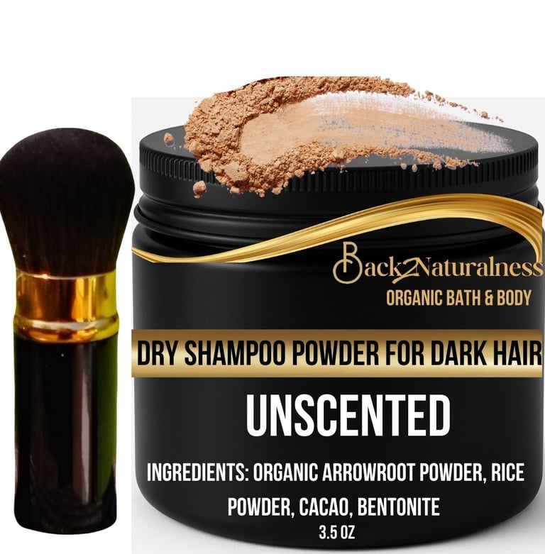 unscented dry shampoo powder back2naturalness 