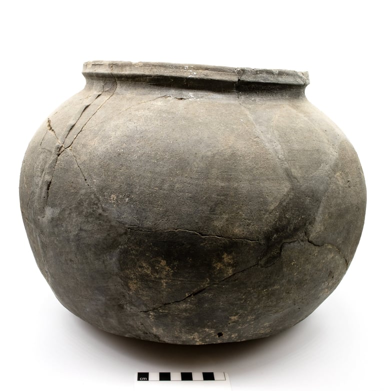 Suffolk greyware jar