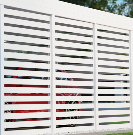 Panel ażurowy w kolorze białym