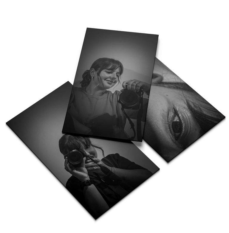 trois photo noir et blanc de zoé gauthier