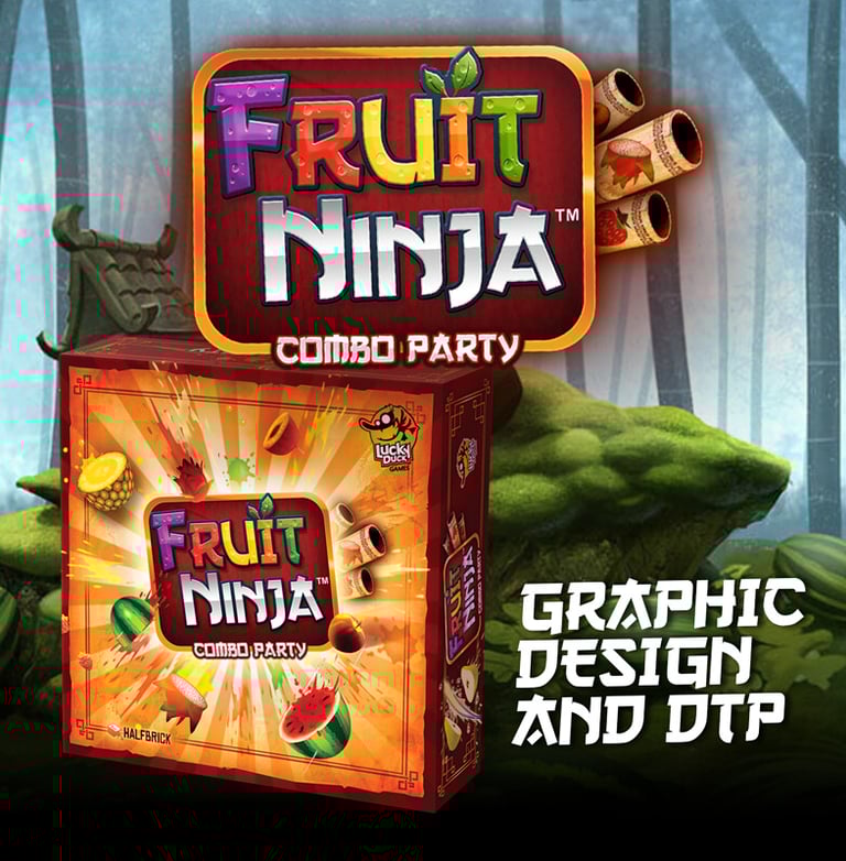 Graphic Design & DTP for board game Fruit Ninja