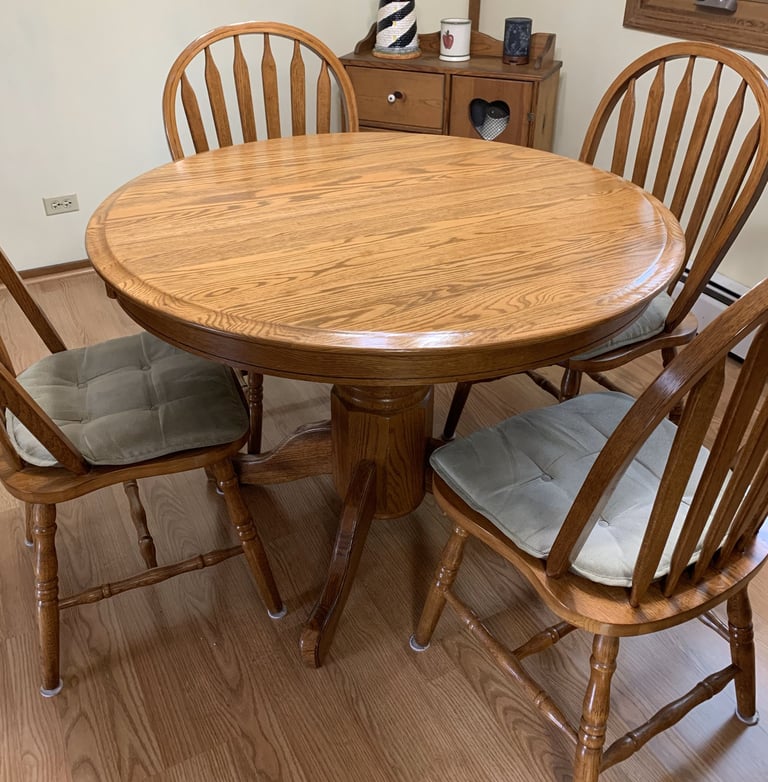 Completed table in use