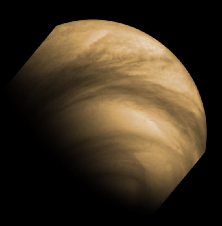View of planet Venus